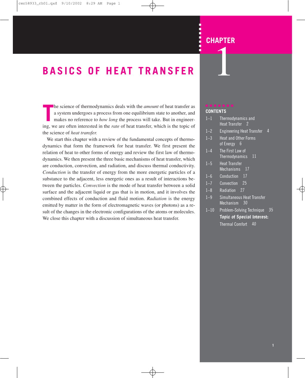Basics of Heat Transfer 1