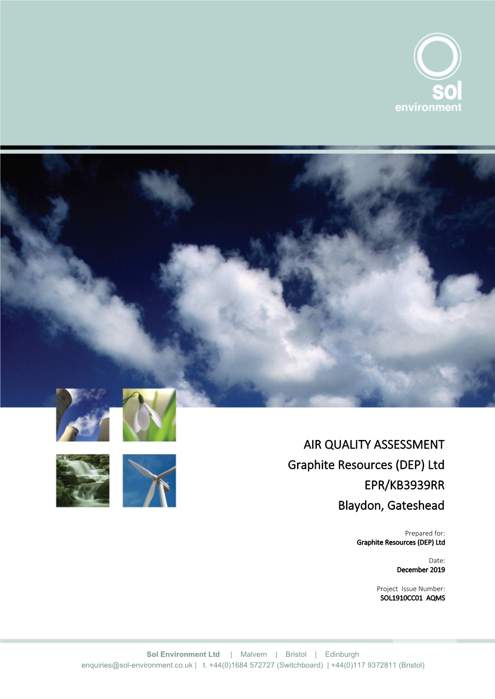 AIR QUALITY ASSESSMENT Graphite Resources (DEP) Ltd EPR