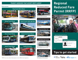 Regional Reduced Fare Permit (RRFP)