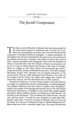 The Jewish Component
