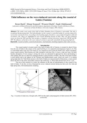 Tidal Influence on the Wave-Induced Currents Along the Coastal of Gabès (Tunisia)