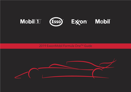 2019 Exxonmobil Formula Onetm Guide