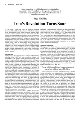 Iran's Revolution Turns Sour