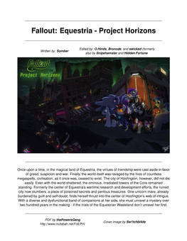 Fallout: Equestria - Project Horizons