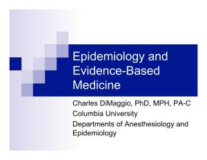 Epidemiology and Evidence-Based Medicine