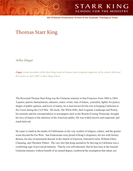 Thomas Starr King