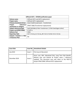 Giffnock SGT1 & SGT2 Transformer Replacement