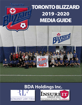 Toronto Blizzard Media Guide