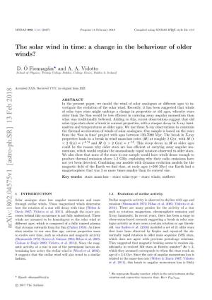 The Solar Wind in Time: a Change in the Behaviour of Older Winds?