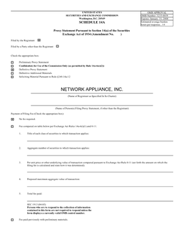 Network Appliance, Inc