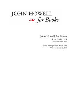 John Howell for Books