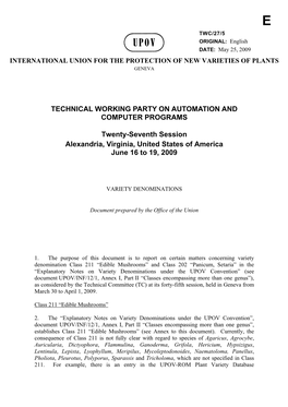 Technical Working Party on Automation and Computer Programs