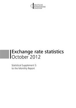 Exchange Rate Statistics October 2012