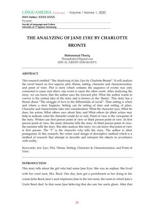 The Analyzing of Jane Eyre by Charlotte Bronte