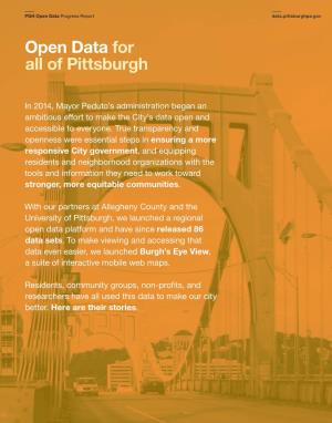Open Data for All of Pittsburgh