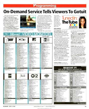 On- Demand Service Tells Viewers to Gotuit Tuned