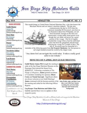 May 2019 NEWSLETTER VOLUME 47, NO