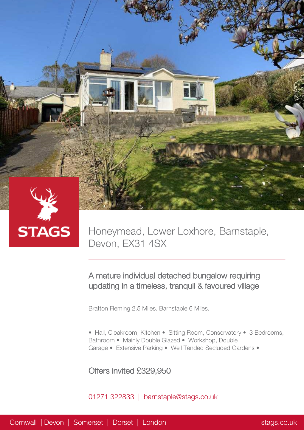 Honeymead, Lower Loxhore, Barnstaple, Devon, EX31 4SX