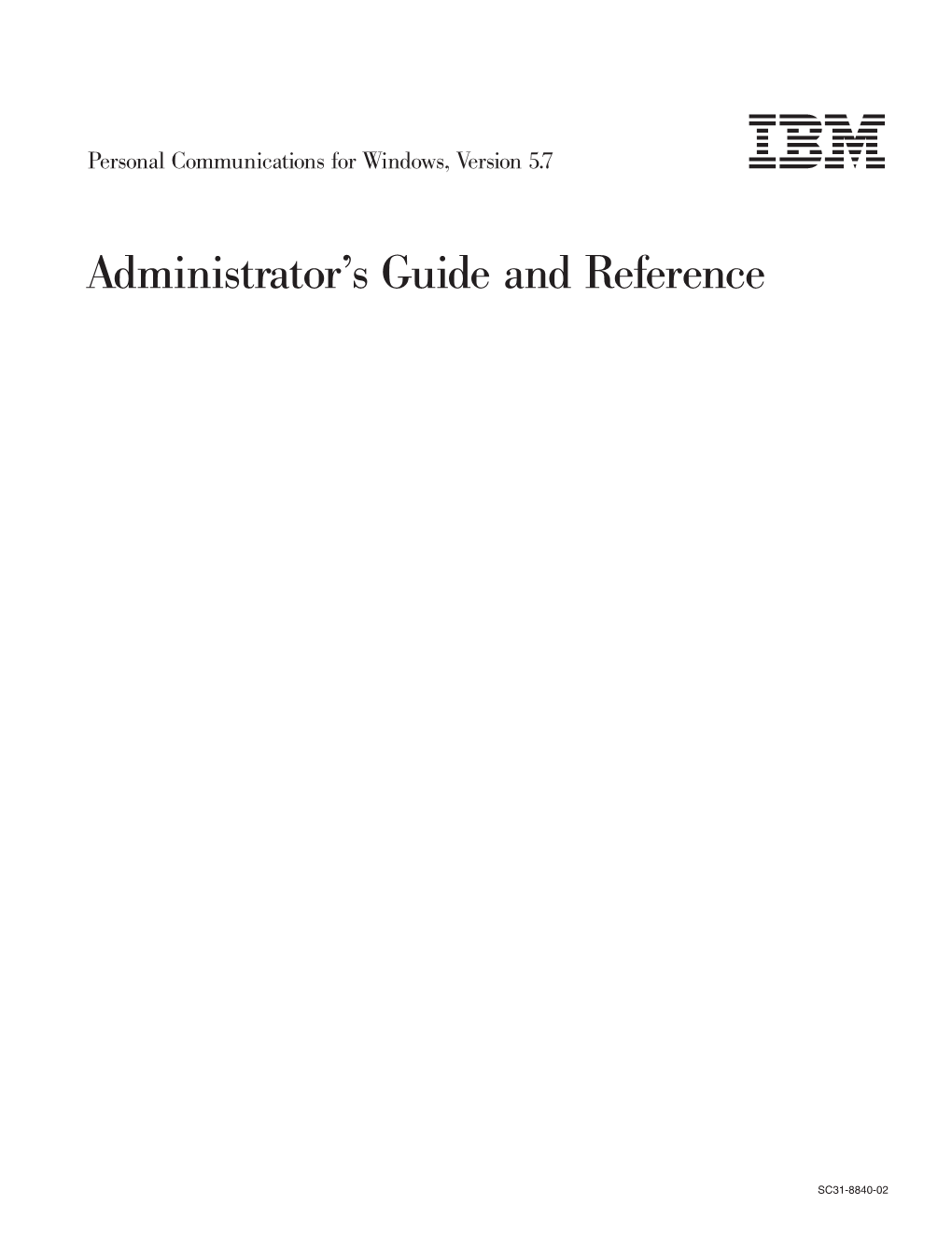 Personal Communications Administrator's Guide and Reference