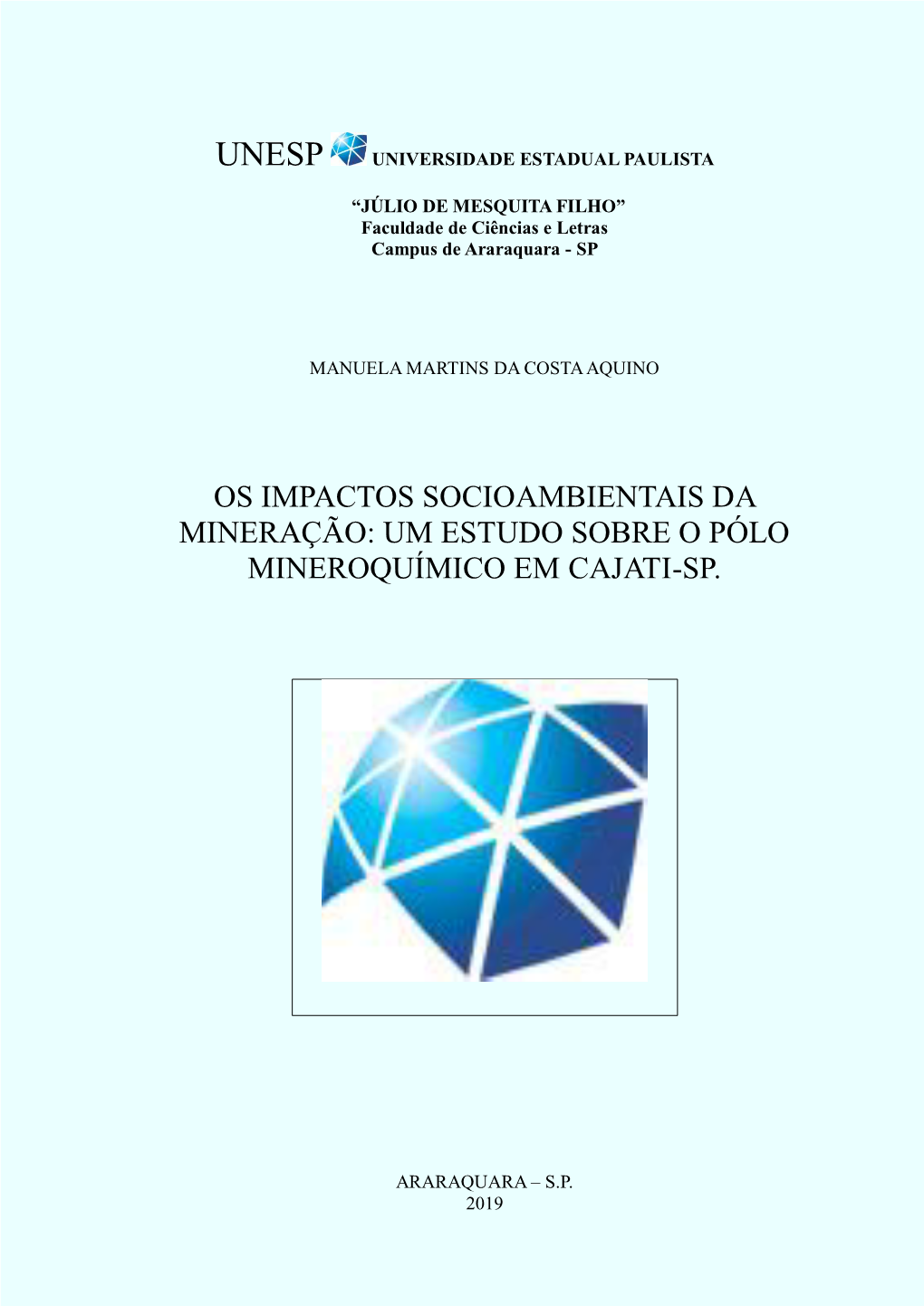 Um Estudo Sobre O Pólo Mineroquímico Em Cajati-Sp