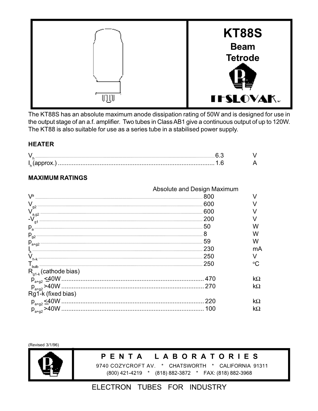 Beam Tetrode