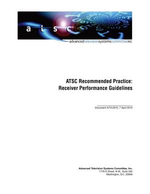 Receiver Performance Guidelines