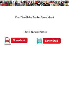 Free Ebay Sales Tracker Spreadsheet