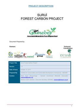 Suruí Forest Carbon Project