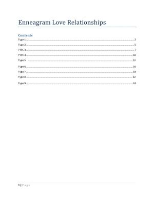 Enneagram Love Relationships