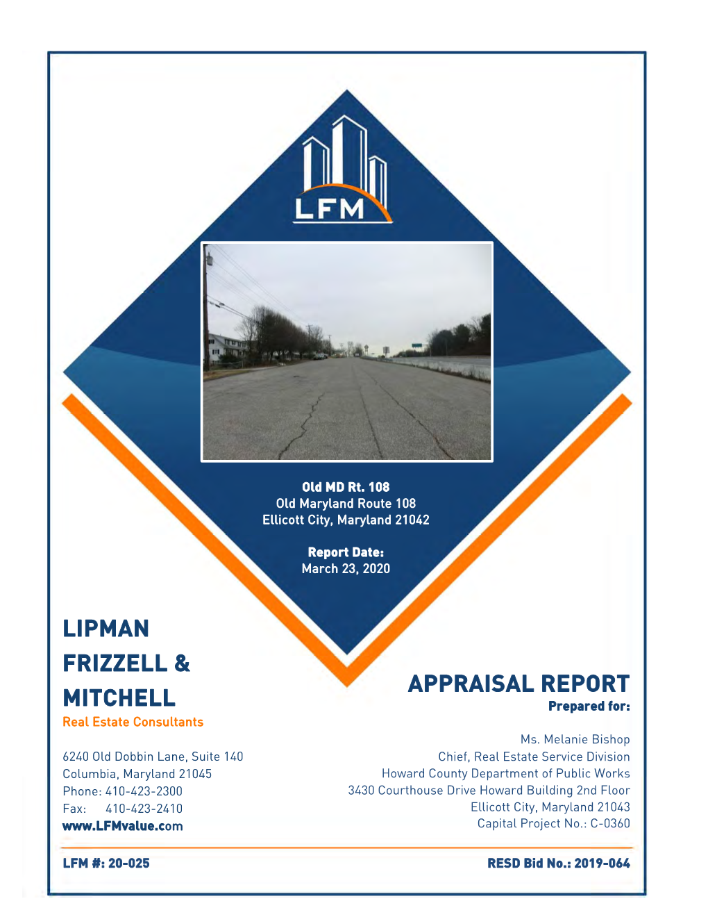 Appraisal Report Lipman Frizzell & Mitchell