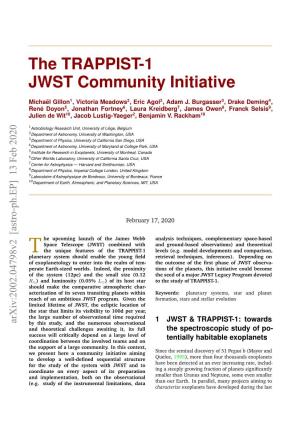 The TRAPPIST-1 JWST Community Initiative