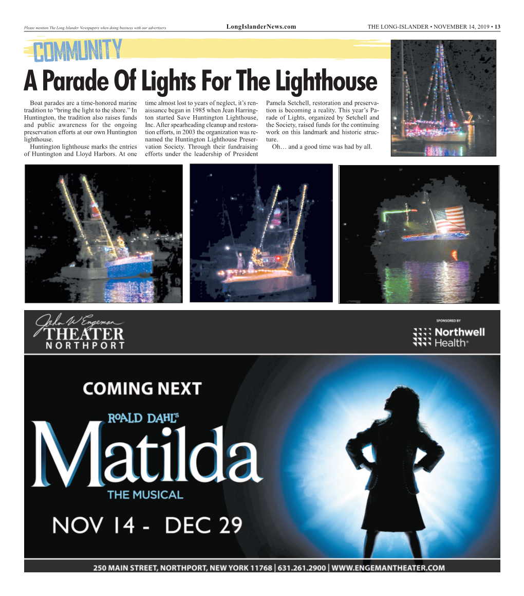 A Parade of Lights for the Lighthouse