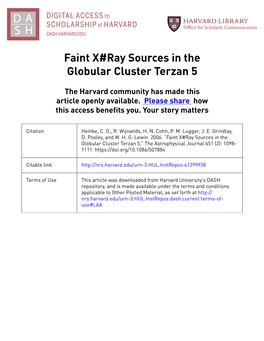 Faint X#Ray Sources in the Globular Cluster Terzan 5