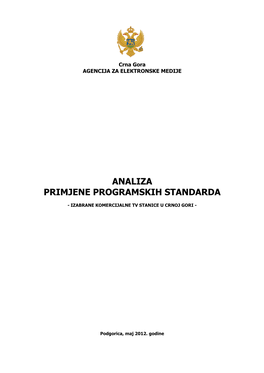 Analiza Primjene Programskih Standarda