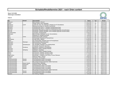 Schadstoffmobiltermine 2021 - Nach Orten Sortiert