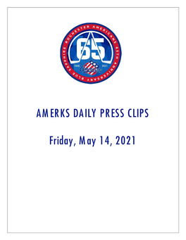 AMERKS DAILY PRESS CLIPS Friday, May 14, 2021