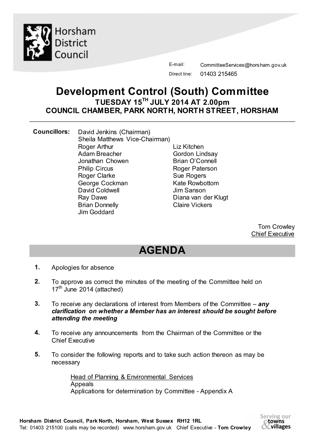 Committee AGENDA