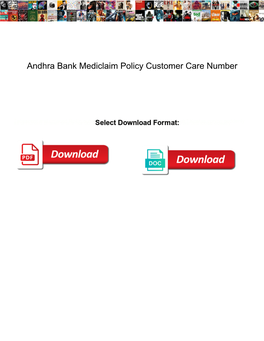 Andhra Bank Mediclaim Policy Customer Care Number