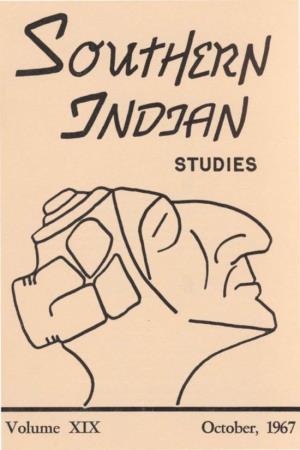 Southern Indian Studies, Vol. 19