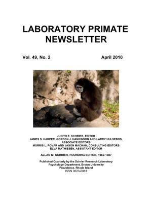 Laboratory Primate Newsletter