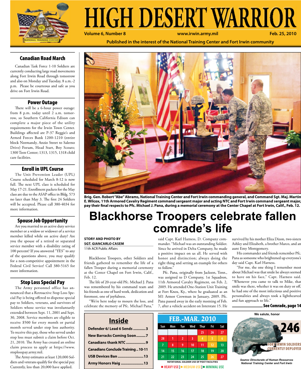 Blackhorse Troopers Celebrate Fallen Comrade's Life