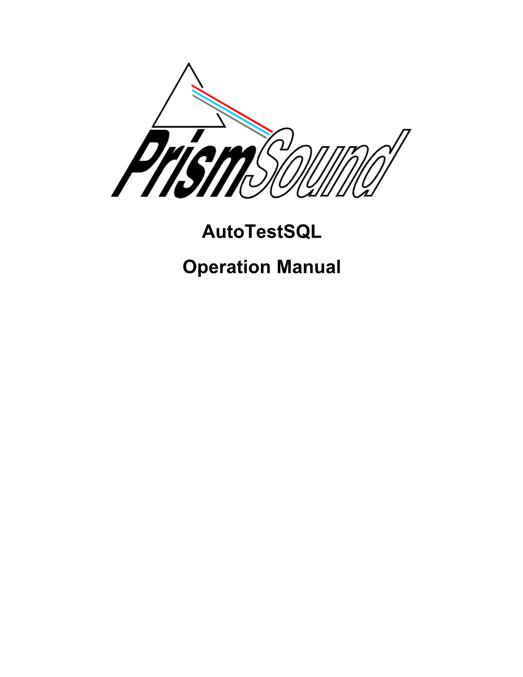 Autotestsql Operation Manual