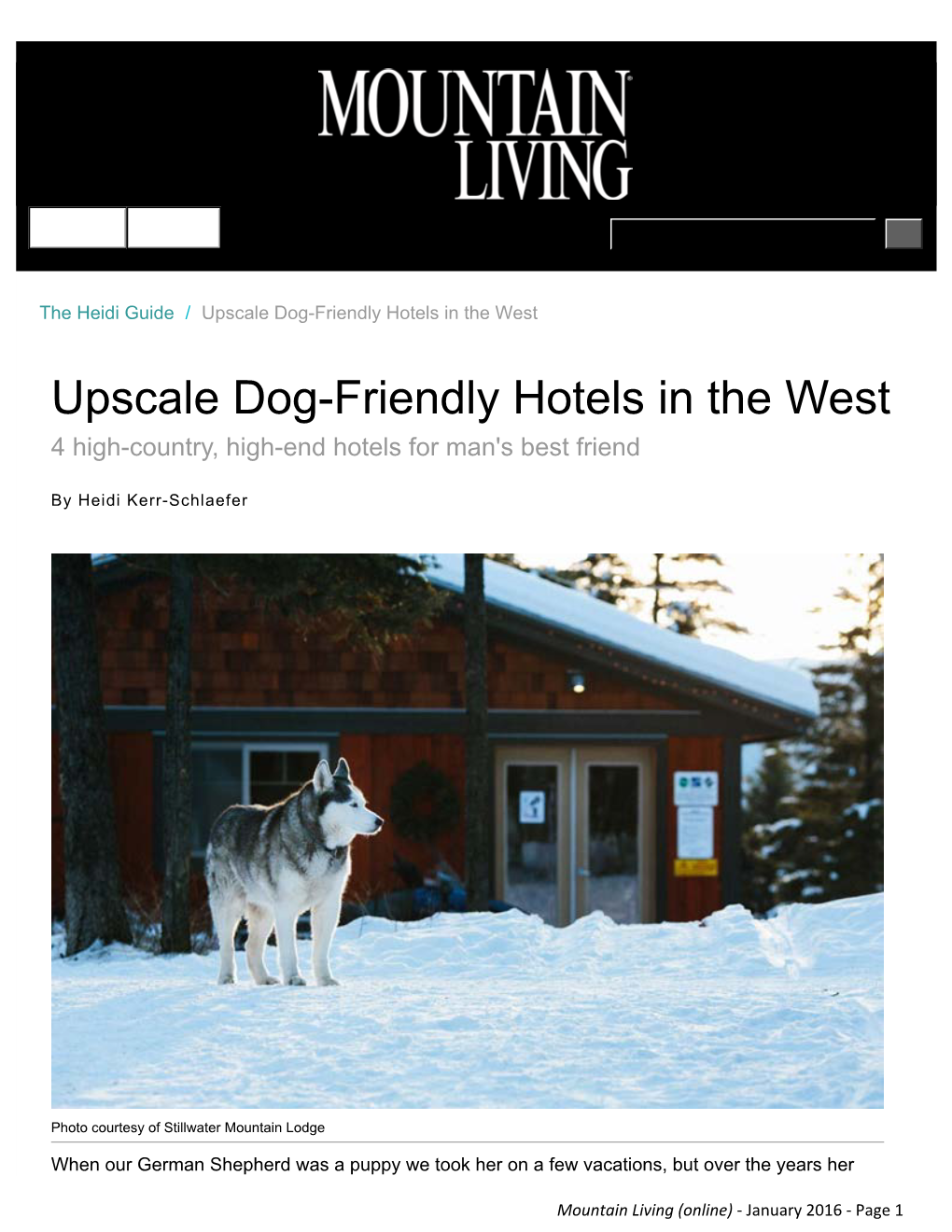 Upscale Dog-Friendly Hotels in the West