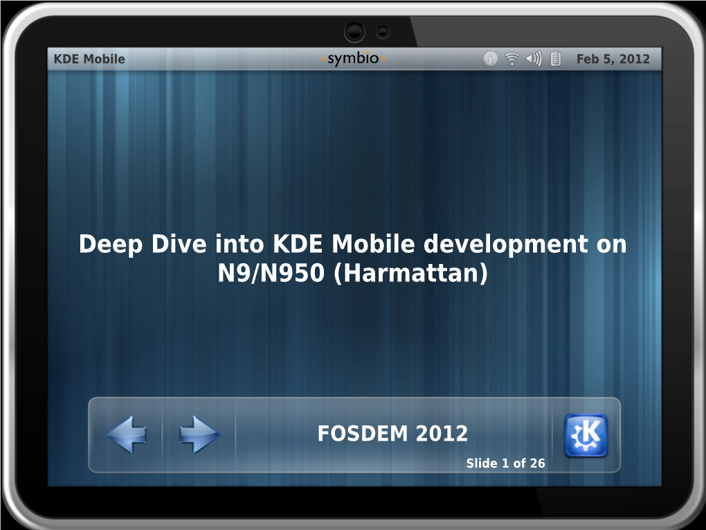 Kde-Mobile-Harmattan-Fosdem.Pdf (Slides)