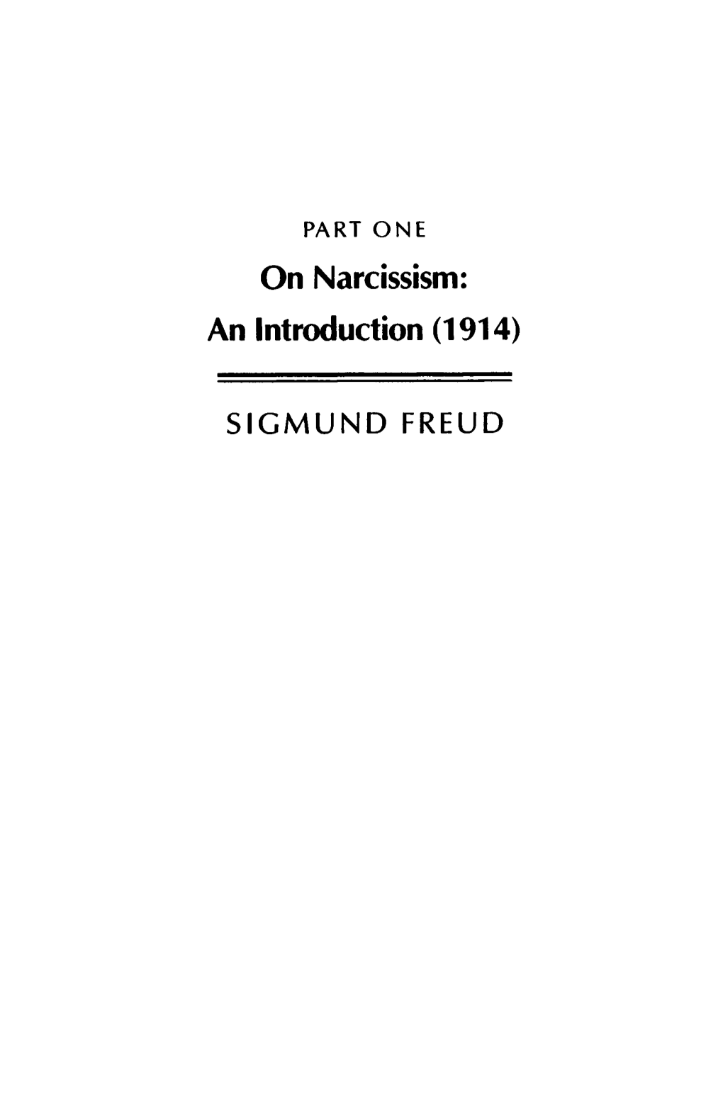 Turning Points and Critical Issues, Volume 13 : Freud's on Narcissism