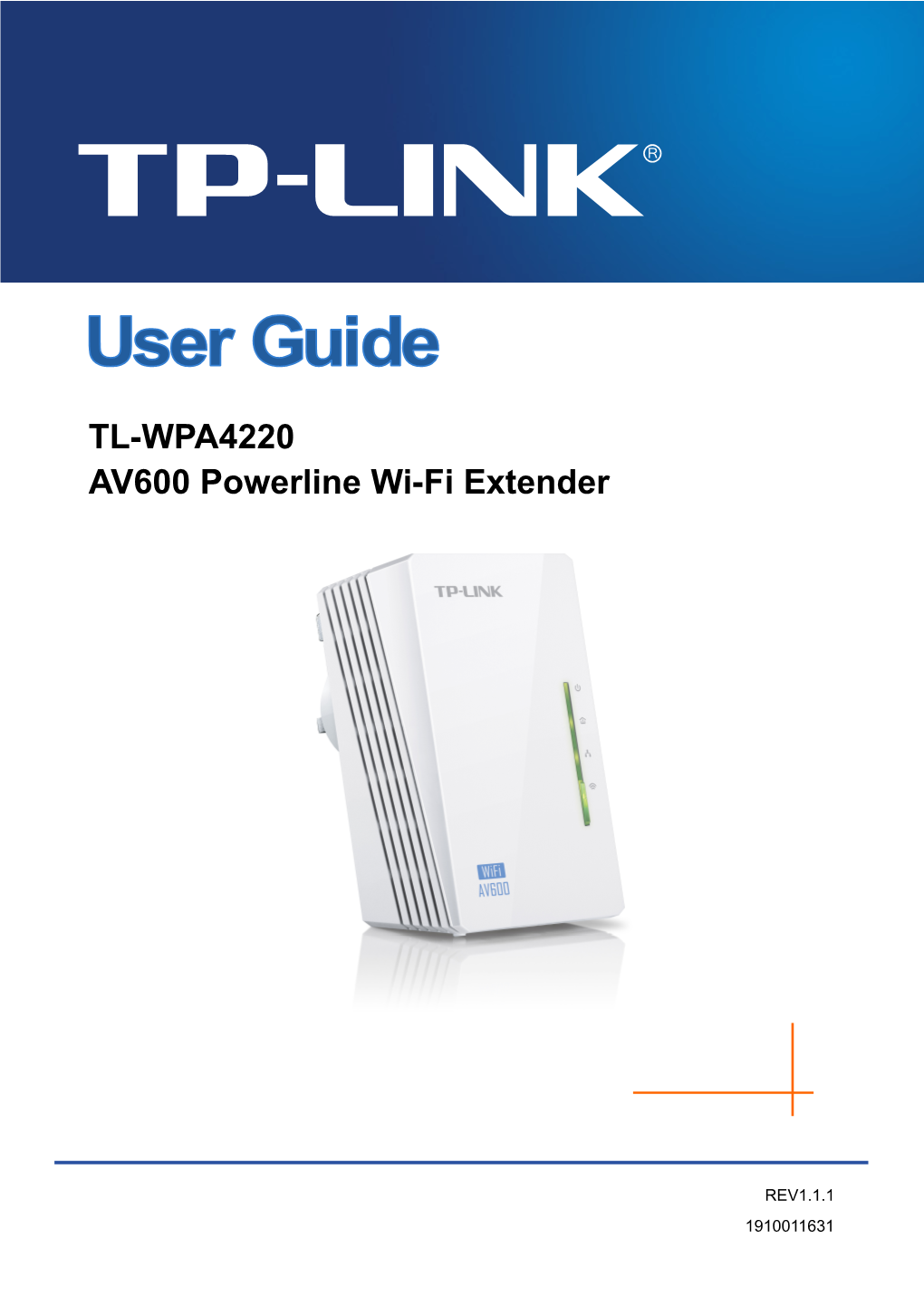 TL-WPA4220 AV600 Powerline Wi-Fi Extender