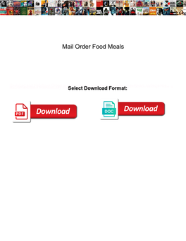 Mail Order Food Meals