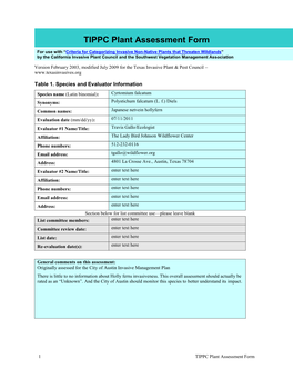 Table of Contents