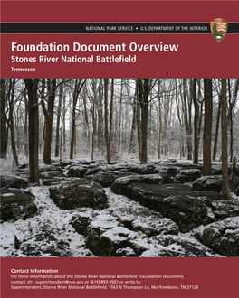 Foundation Document Overview, Stones River National Battlefield
