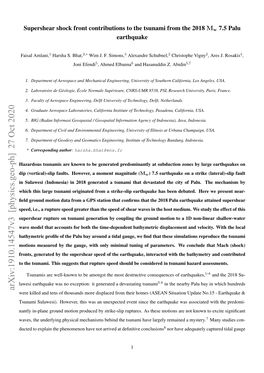 Arxiv:1910.14547V3 [Physics.Geo-Ph] 27 Oct 2020